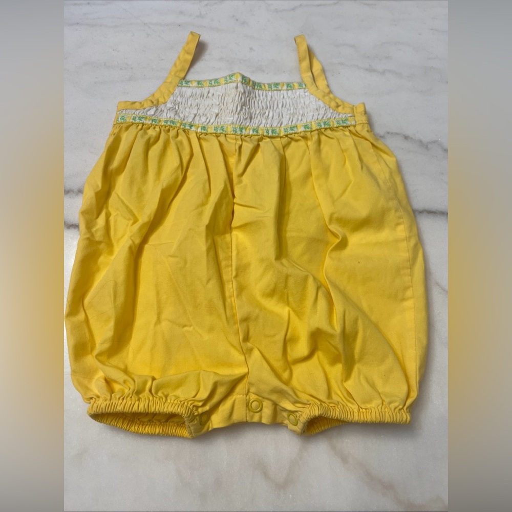 Vintage Small Steps Summer Spring Romper One Piece Size 3-6 Months Cotton Blend